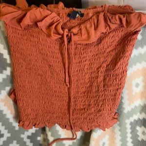 Coral spaghetti strap